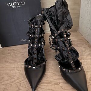 Valentino Black Studded Heels